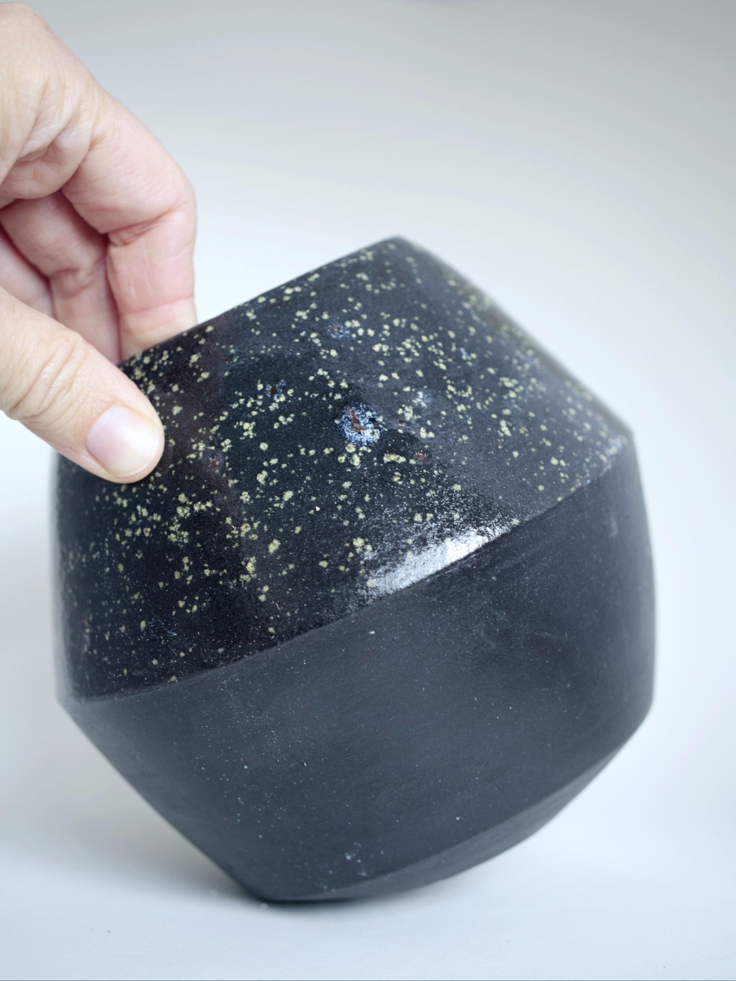 Small black vase
