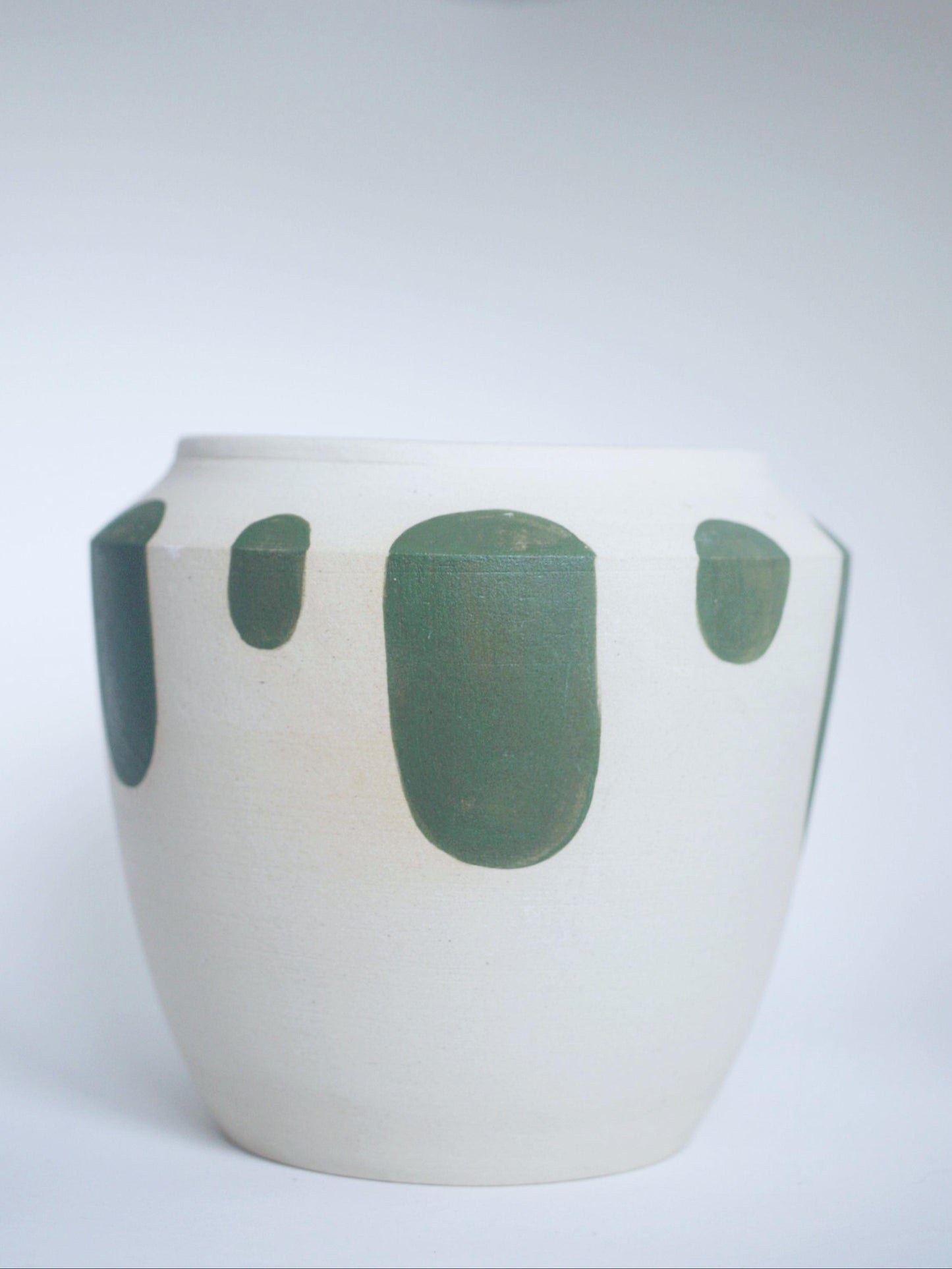 Vase - green shapes
