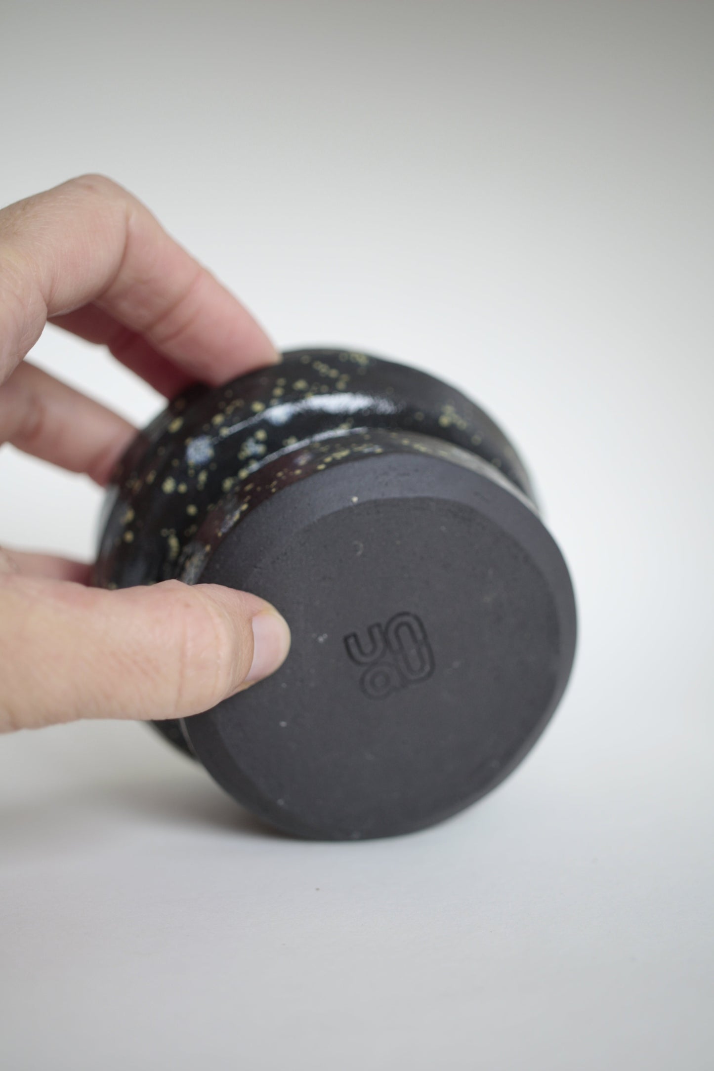 Black unique wavie cup