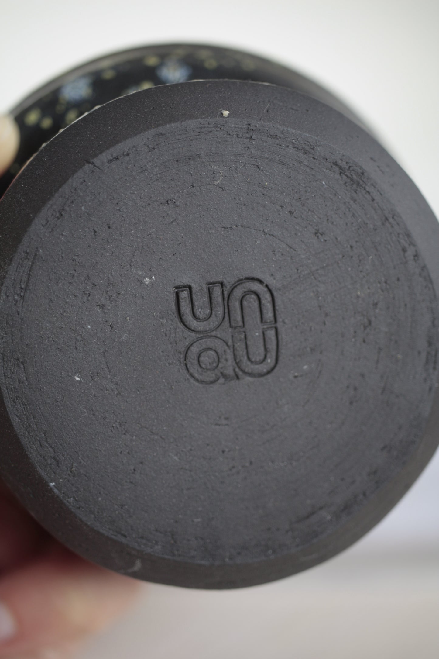 Black unique wavie cup
