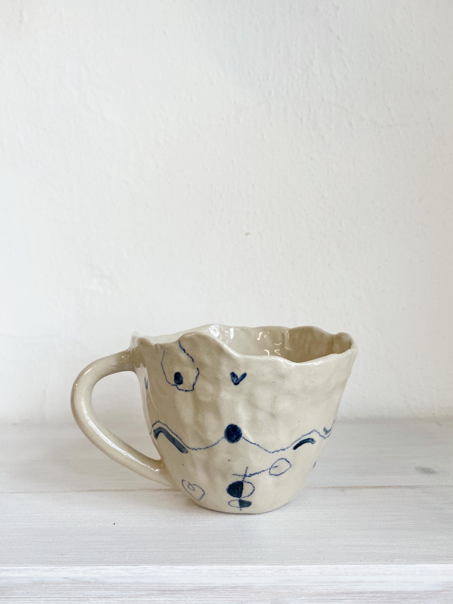 Hand modeled mug - large