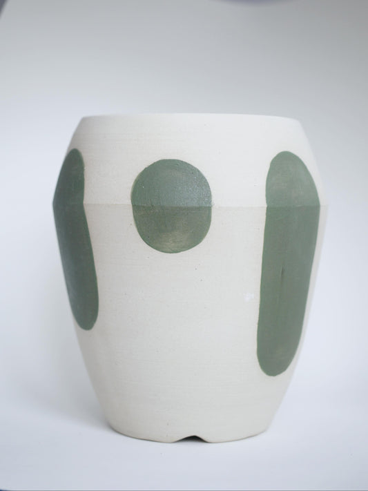 Vase - green shapes