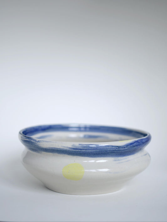 Blue painted small vawy bowl