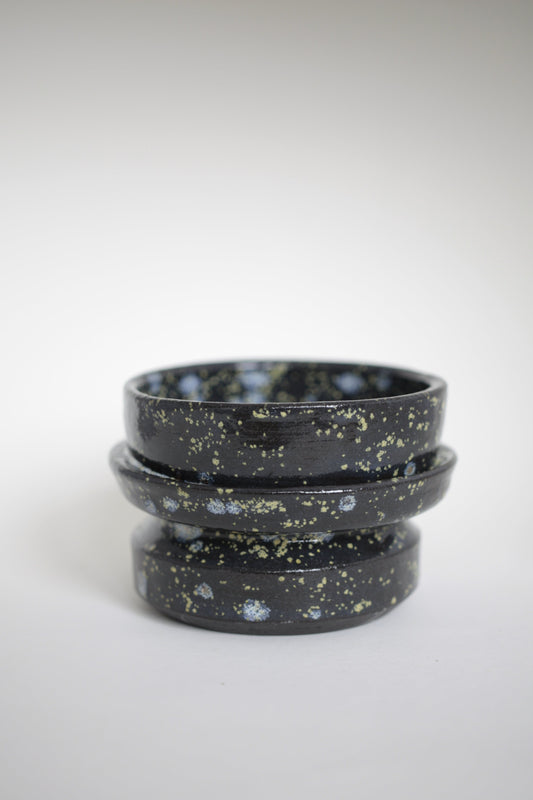 Black unique wavie cup