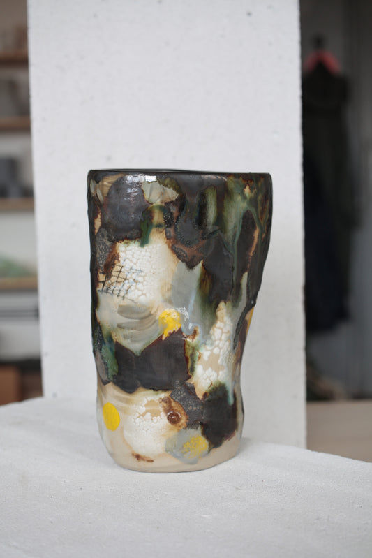 Veľká váza - zmiešaná technika